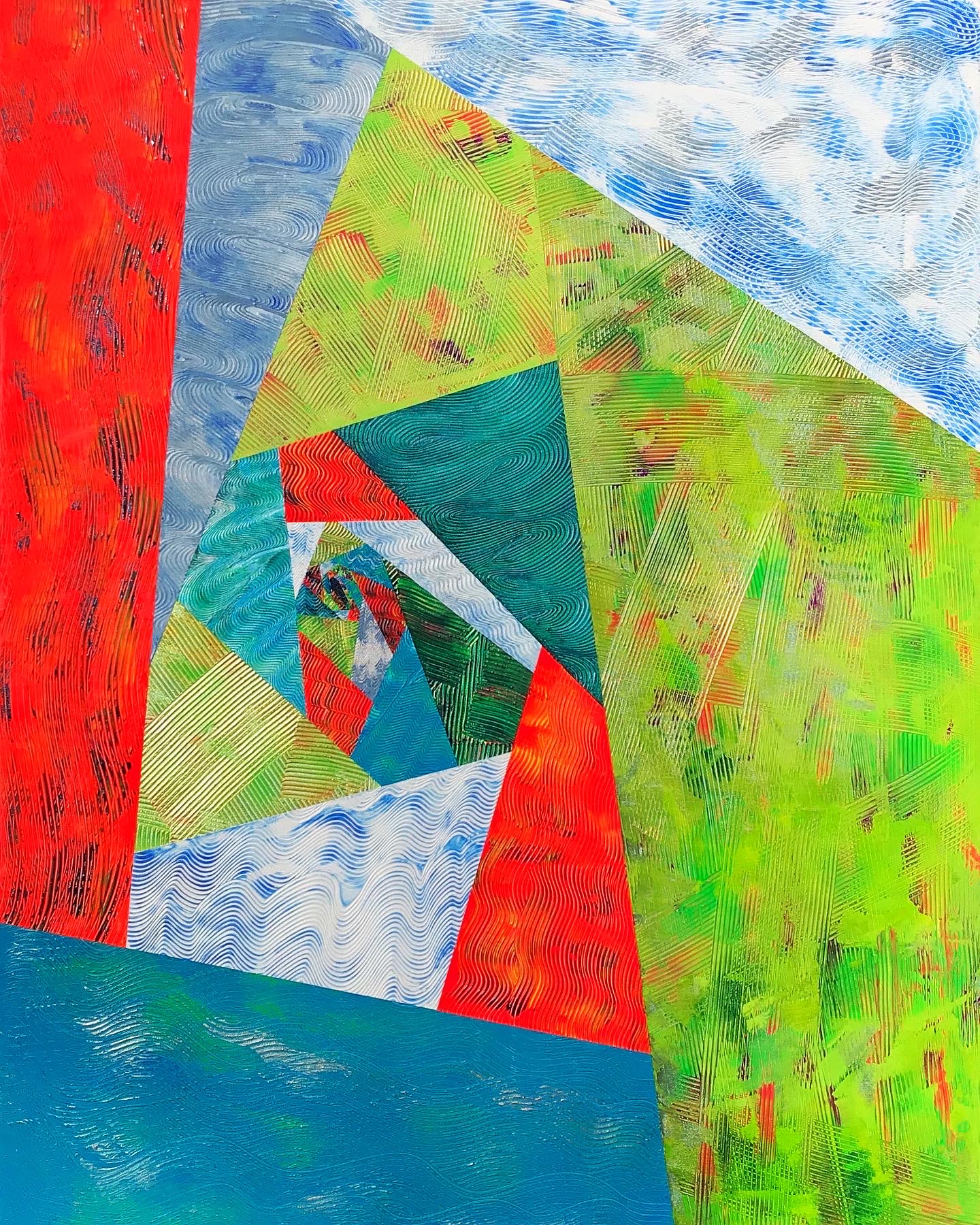 #349 Lenticular Four Elements I, created 2021