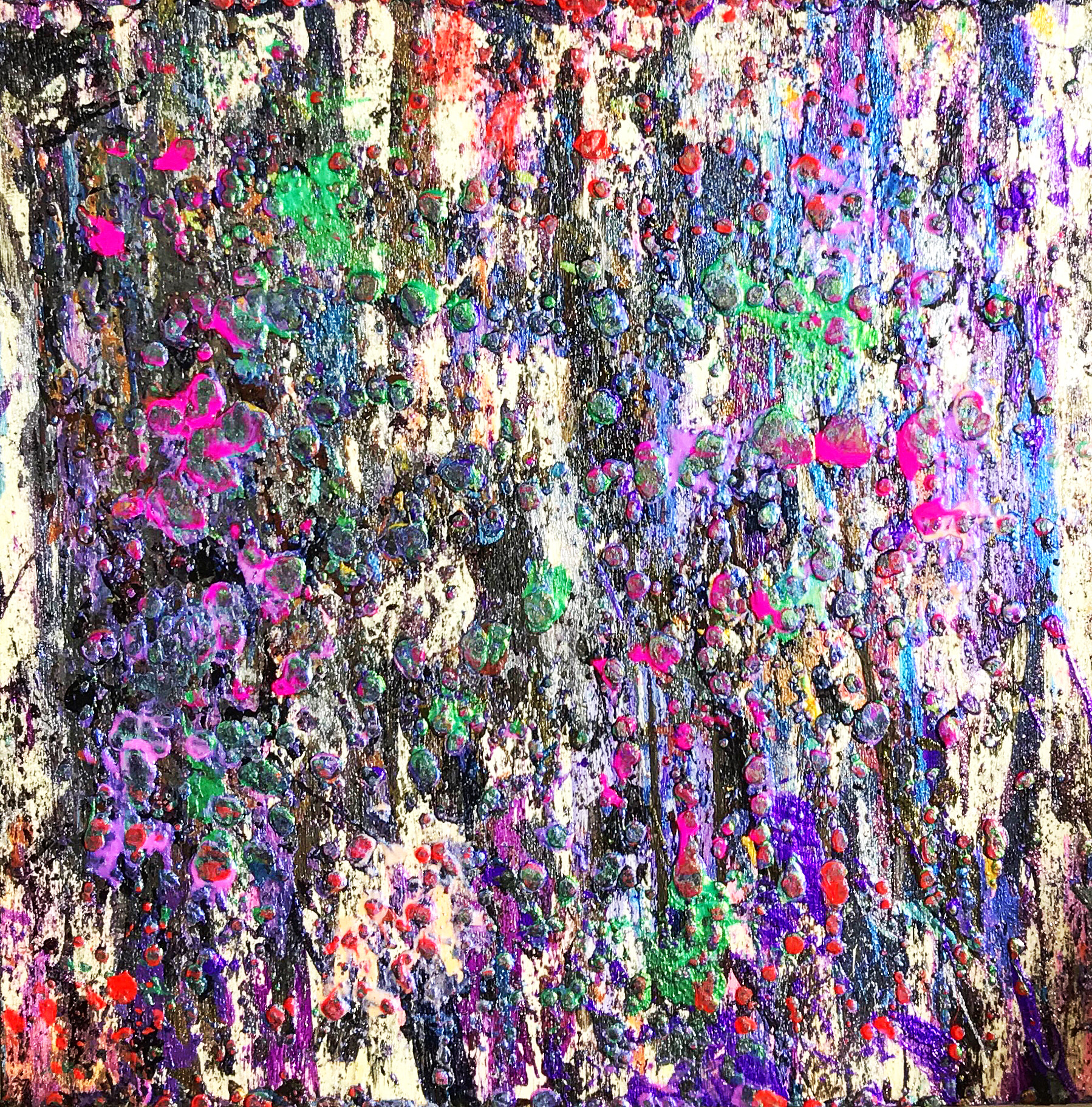 #MM216 Encaustic, Sans Wax II, created 2021